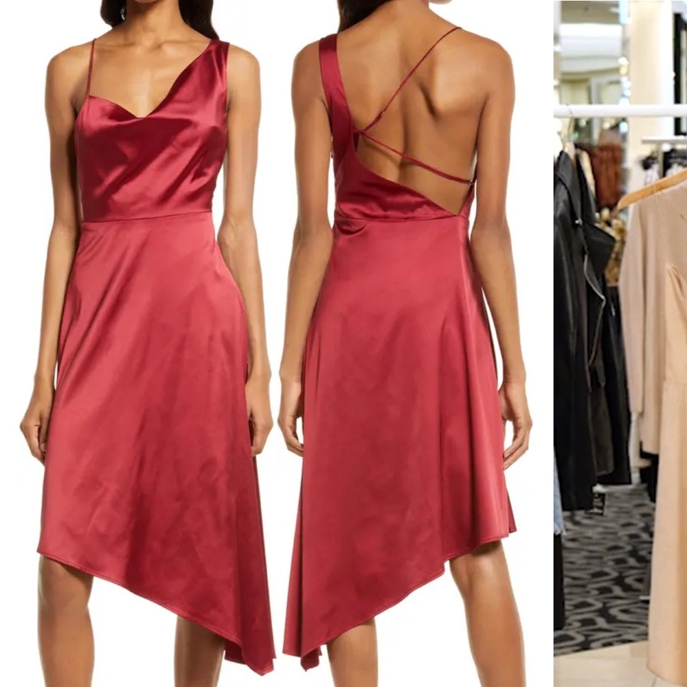 ‼️SALE‼️Sereno Cowl Neck Satin Midi Dress
LULUS